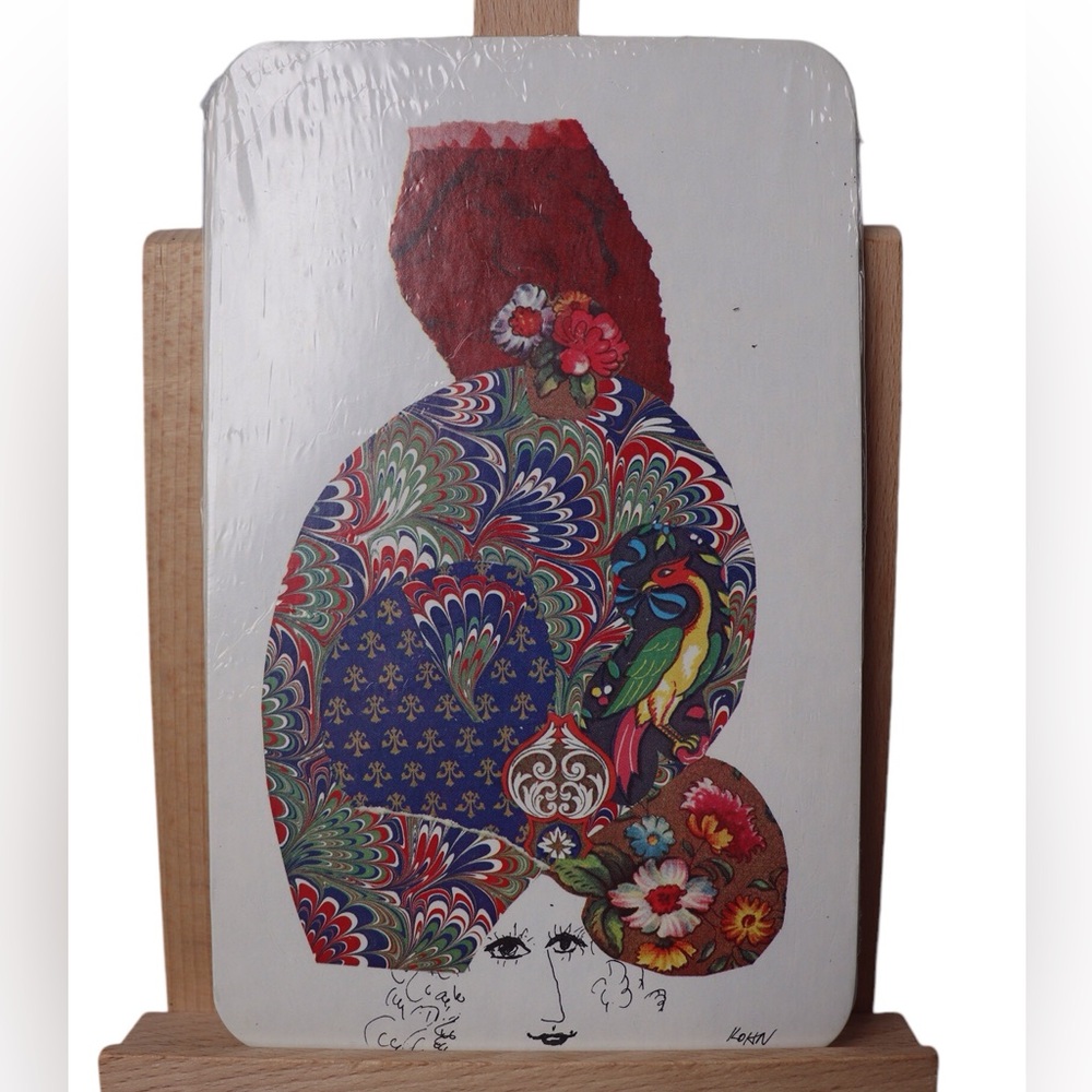 Vintage 1960’s  Montag Design by Kohn Psychedelic Paisley Hat Woman
